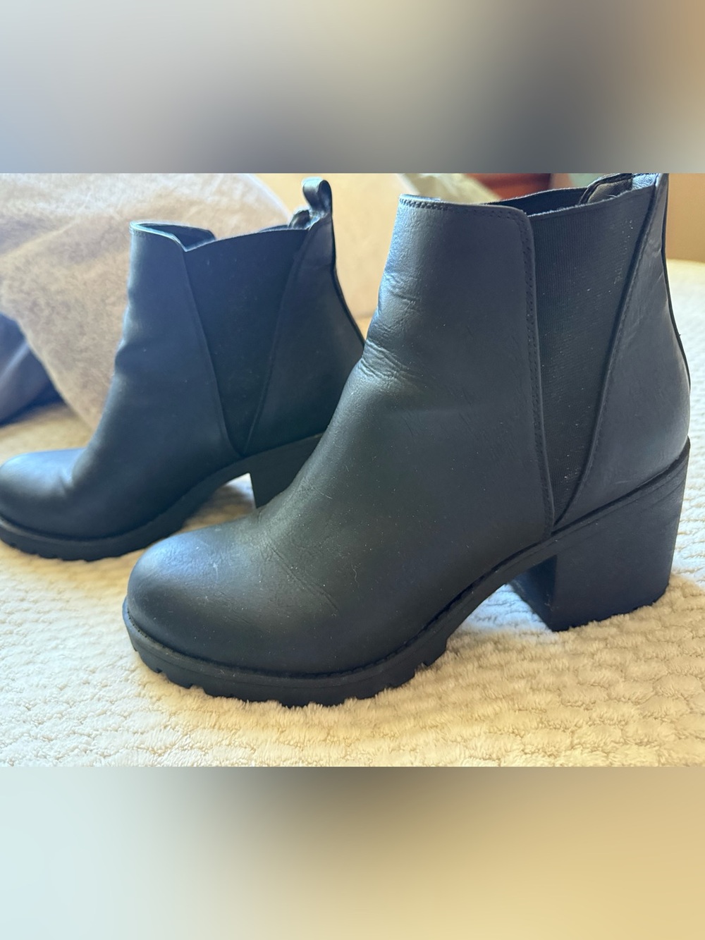 Dirty Laundry Women’s Black Chelsea Ankle Boots - Classic Slip-On Style